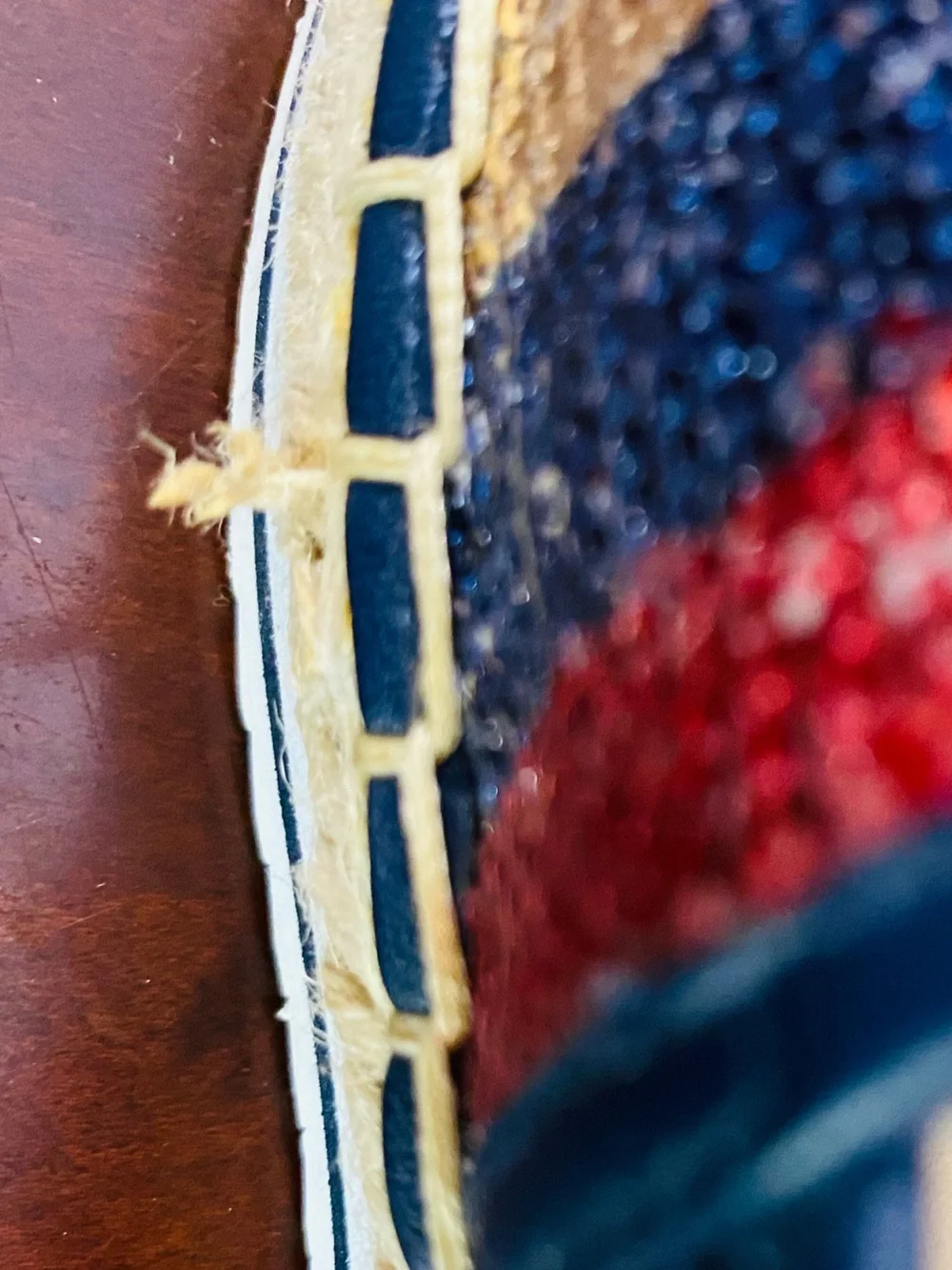 Tommy Hilfiger Red Blue Gold Cream Sequin Espadrilles